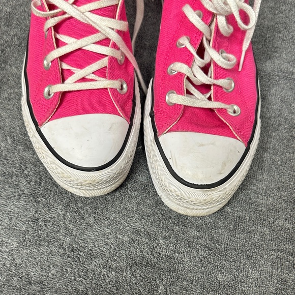Converse Women's Fuchsia High-Top Sneakers - Picture 5 of 11